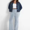 Wide Leg & Flare Jeans^Lane Bryant Signature Fit Flare Jean Railroad Stripe