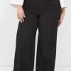 Wide Leg^Lane Bryant Signature Fit High-Rise Perfect Drape Wide Leg Pant Black