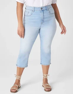 Crops, Capris And Shorts^Lane Bryant Signature Fit High-Rise Skinny Pedal Jean Medium Denim