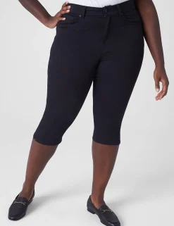 Crops, Capris And Shorts^Lane Bryant Signature Fit High-Rise Skinny Pedal Jean Black
