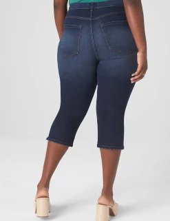 Crops, Capris And Shorts^Lane Bryant Signature Fit High-Rise Skinny Pedal Jean Dark Denim