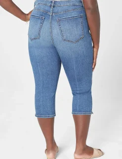 Crops, Capris And Shorts^Lane Bryant Signature Fit High-Rise Skinny Pedal Jean Medium Denim