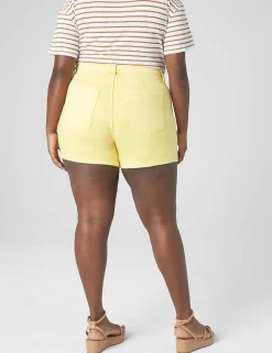 Crops, Capris And Shorts^Lane Bryant Signature Fit Jean Short Yellow