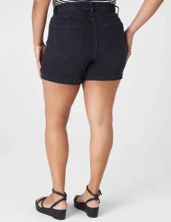 Crops, Capris And Shorts^Lane Bryant Signature Fit Jean Short Black