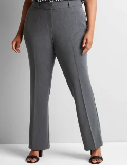 Straight Leg^Lane Bryant Signature Fit Perfect Drape Straight Pant Grey