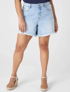 Shorts^Lane Bryant Signature Fit Relaxed Jean Short Light Denim