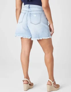 Shorts^Lane Bryant Signature Fit Relaxed Jean Short Light Denim