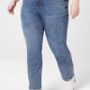 Straight Leg^Lane Bryant Signature Fit Slim Straight Ankle Jean Dark Denim