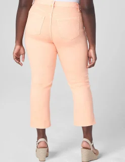 Crops, Capris And Shorts^Lane Bryant Signature Fit Straight Crop Jean Orange