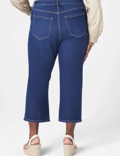 Crops And Capris^Lane Bryant Signature Fit Straight Crop Jean Medium Denim