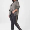 Signature Fit^Lane Bryant Signature Fit Straight Jean - With Gold Foil Stripe Black