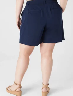Shorts^Lane Bryant Silky Chino City Short Maritime Blue