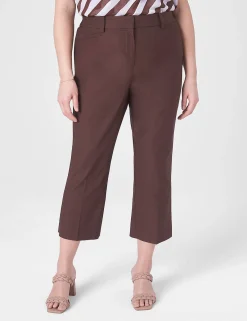 Crops, Capris And Shorts^Lane Bryant Slim Capri 4-Season Pant Coffee
