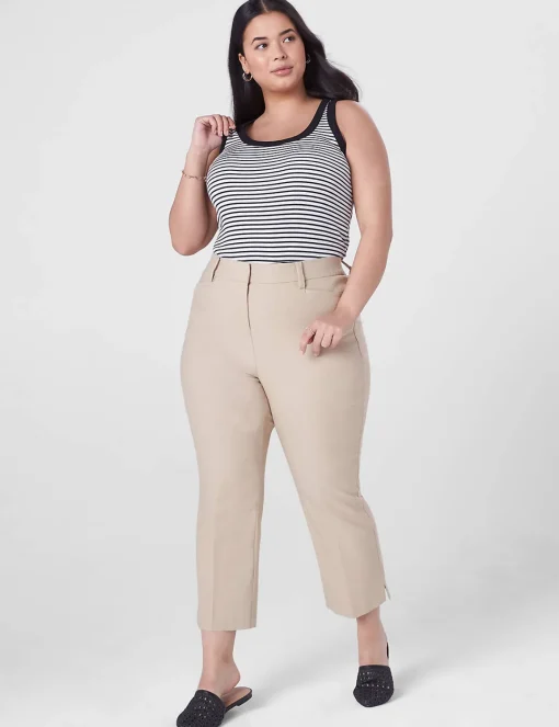 Crops, Capris And Shorts^Lane Bryant Slim Capri 4-Season Pant Safari