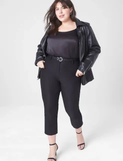 Crops And Capris^Lane Bryant Slim Capri 4-Season Pant Black