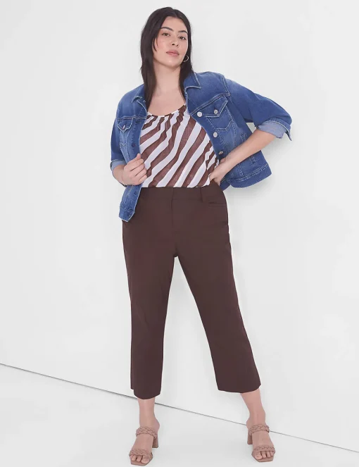 4-Season Collection^Lane Bryant Slim Capri 4-Season Pant Coffee