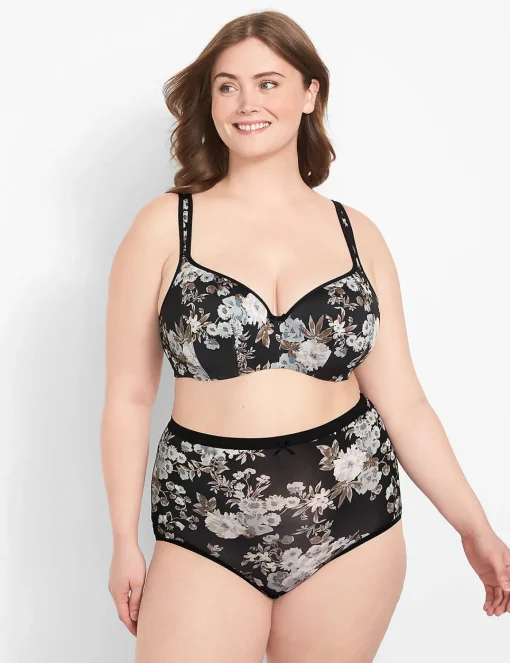 Underwire Bras^Lane Bryant Smooth Lightly Lined Balconette Bra Allure Floral