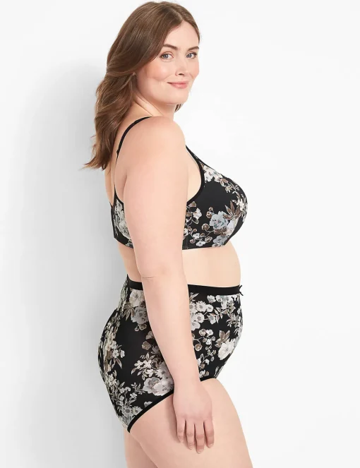 Underwire Bras^Lane Bryant Smooth Lightly Lined Balconette Bra Allure Floral