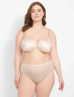 F To K Cups^Lane Bryant Smooth Lightly Lined Full Coverage Bra Sand Dollar