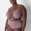 Full Coverage Bras^Lane Bryant Smooth Lightly Lined Full Coverage Bra With Lace Marl Elderberry