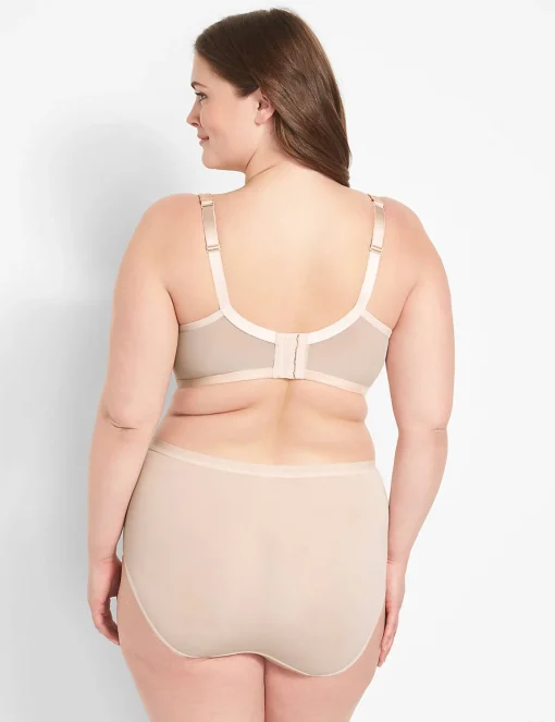 F To K Cups^Lane Bryant Smooth Lightly Lined Full Coverage Bra Sand Dollar
