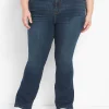 Bootcut^Lane Bryant Straight Fit High-Rise Boot Jean Dark Denim