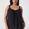 Shirts & Blouses^Lane Bryant Straight Hem Cami With Grosgrain Ribbon Straps Black
