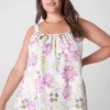 Shirts & Blouses^Lane Bryant Straight Hem Cami With Grosgrain Ribbon Straps Becca Floral
