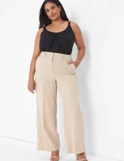 Shirts & Blouses^Lane Bryant Straight Hem Cami With Grosgrain Ribbon Straps Black