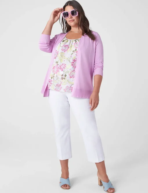 Shirts & Blouses^Lane Bryant Straight Hem Cami With Grosgrain Ribbon Straps Becca Floral