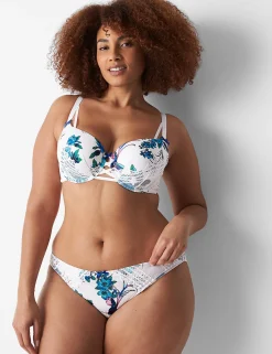 Sexy Panties^Lane Bryant Strappy-Back Bikini Panty Peony Floral