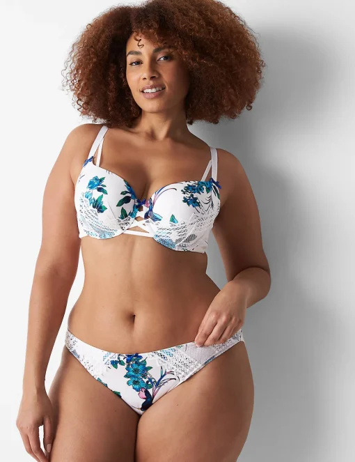 Sexy Panties^Lane Bryant Strappy-Back Bikini Panty Peony Floral