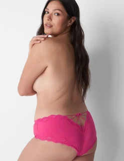 Sexy Panties^Lane Bryant Strappy-Back Cheeky Panty Pink Yarrow