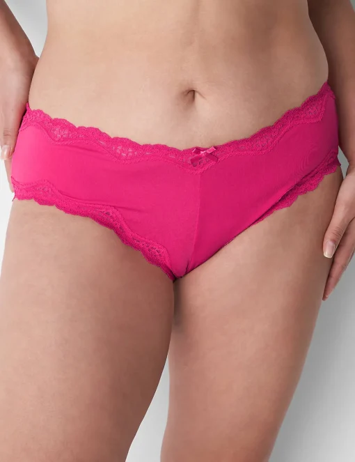 Sexy Panties^Lane Bryant Strappy-Back Cheeky Panty Pink Yarrow