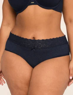 Hipster Panties^Lane Bryant Stretch Lace Hipster Panty Maritime Blue