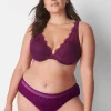 Hipster Panties^Lane Bryant Stretch Lace Hipster Panty Dark Purple