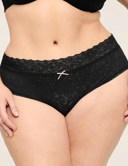Hipster Panties^Lane Bryant Stretch Lace Hipster Panty Black