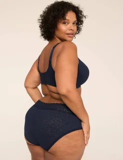 Hipster Panties^Lane Bryant Stretch Lace Hipster Panty Maritime Blue