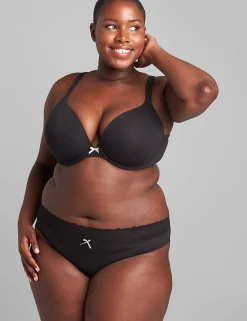 Sexy Panties^Lane Bryant Stretch Lace Thong Panty Black