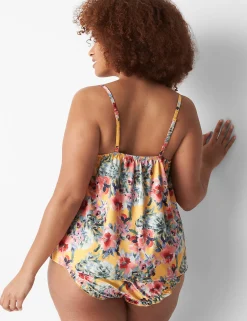 Sleep Separates^Lane Bryant Stretch Satin Sleep Cami Bright Gardens