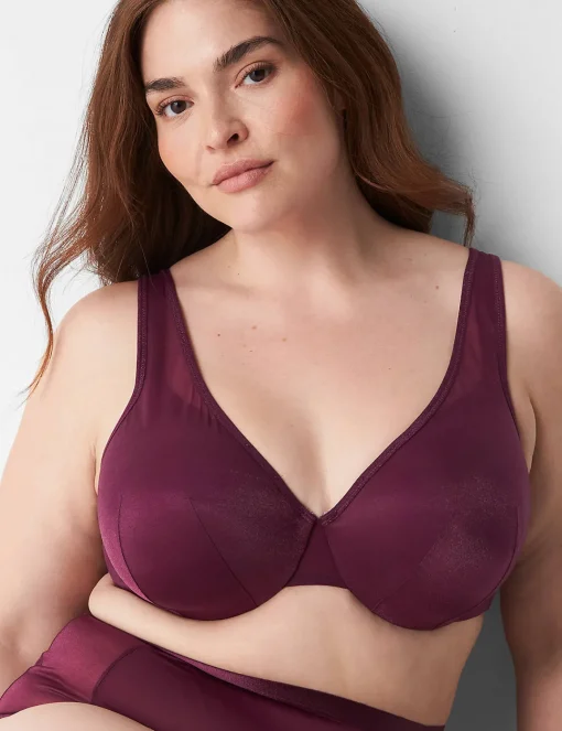 Full Coverage Bras^Lane Bryant Summer Sheer Lightly Lined Full Coverage Bra Grape Wine