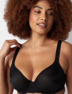 F To K Cups^Lane Bryant Summer Sheer Unlined Balconette Bra Black