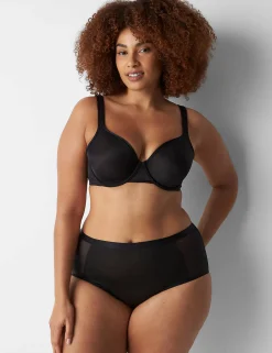 Balconette Bras^Lane Bryant Summer Sheer Unlined Balconette Bra Black