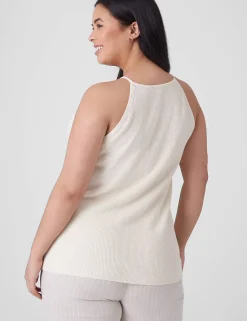 Sweaters^Lane Bryant Sweater Tank Ivory