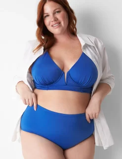 Swim Bottoms^Lane Bryant Swim Brief Beaucoup Blue