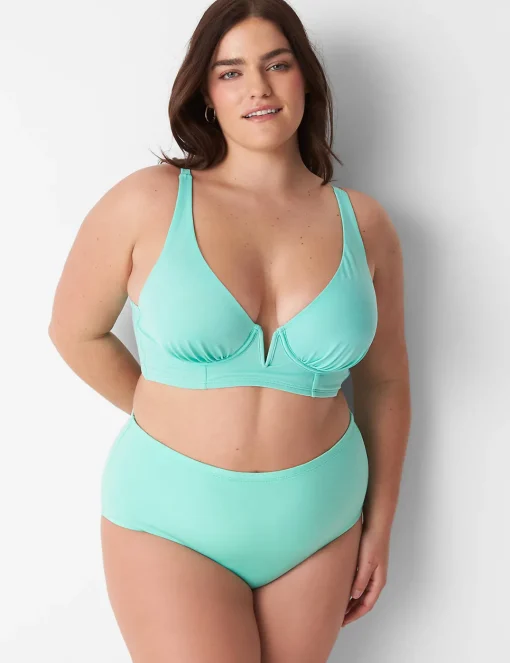 Swim Bottoms^Lane Bryant Swim Brief Cockatoo