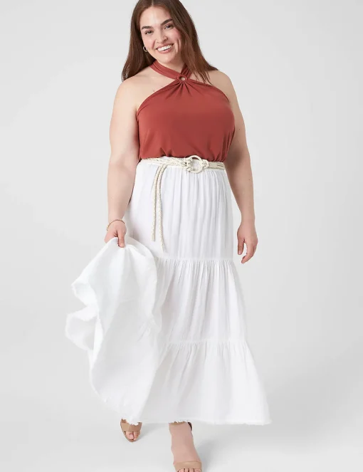 Shirts & Blouses^Lane Bryant Swing O-Ring Halter Top Brandy