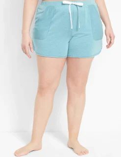 Sleep Separates^Lane Bryant Terry Fabric-Mix Sleep Short Tahitian Tide