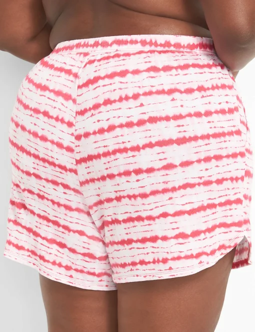 Sleep Separates^Lane Bryant Terry Sleep Short Tie Dye Raspberry