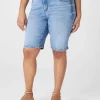 Crops, Capris And Shorts^Lane Bryant Tighter Tummy High-Rise Bermuda Jean Short Light Denim